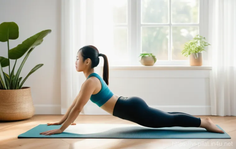 필라테스 강사와 실시간 수업 플랫폼 - Prompt 1: Serene At-Home Pilates for Core Strength and Flexibility**