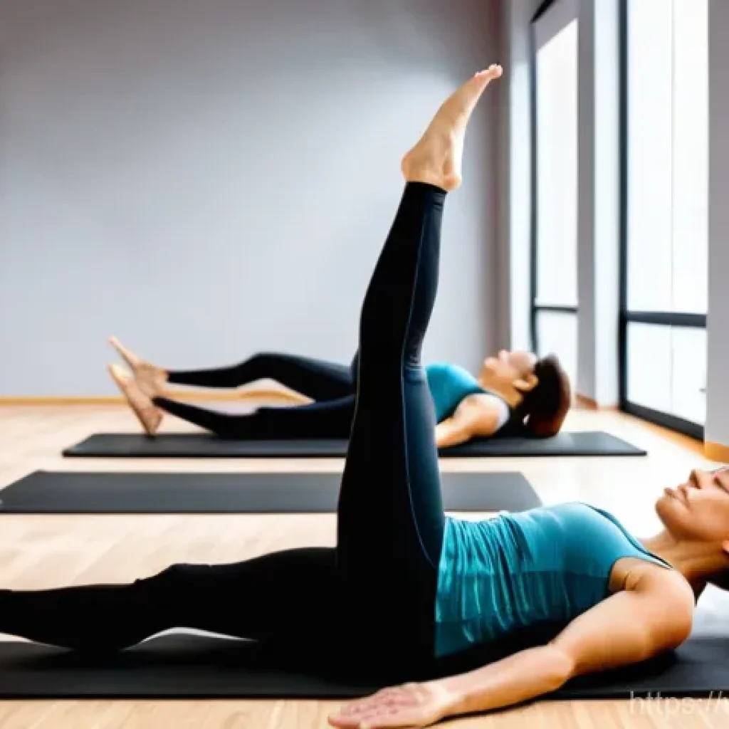 필라테스 강사와 인체 해부학 - **Prompt Title: The Anatomist's Insight in Pilates Practice**
    "A highly skilled female Pilates i...